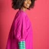 Gudrun Sjödén Blus i bomull/siden Cerise Sale