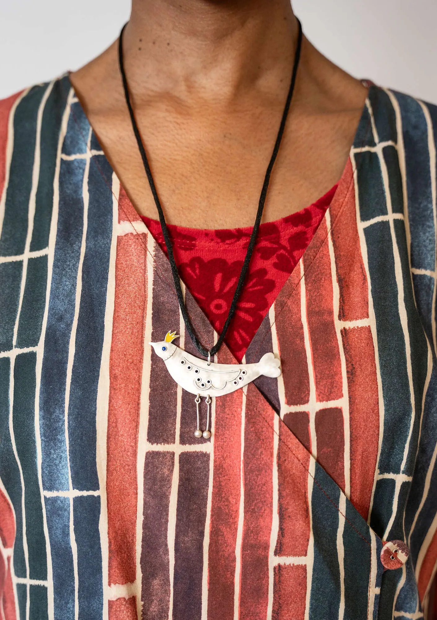 Gudrun Sjödén Halsband "Bird" i Silver New