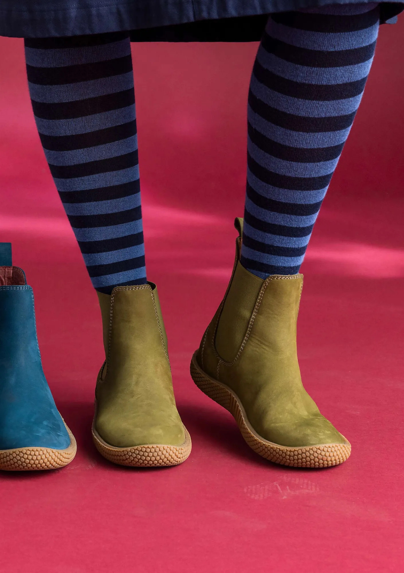 Gudrun Sjödén Känga i nubuck Mossgrön Best