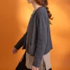 Gudrun Sjödén Kofta i alpackamix Mörkaskgrå/melange Fashion