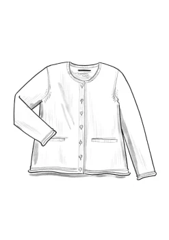 Gudrun Sjödén Kofta i alpackamix Mörkaskgrå/melange Fashion
