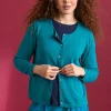 Gudrun Sjödén Kofta i ekologisk/återvunnen bomull Ljuspetrol Discount