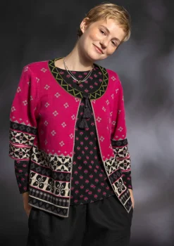 Gudrun Sjödén Kofta "Noon" i ull/lyocell Mörkpion Hot