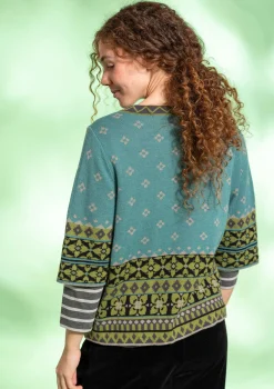 Gudrun Sjödén Kofta "Noon" i ull/lyocell Malört Fashion