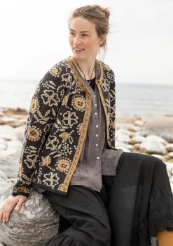 Gudrun Sjödén Kofta "Rashmi" i ekologisk bomull Svartkashish Fashion
