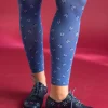 Gudrun Sjödén Leggings "Fjät" i återvunnen polyamid Linblå Fashion