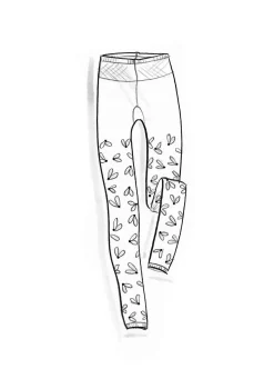 Gudrun Sjödén Leggings "Fjät" i återvunnen polyamid Svart Sale