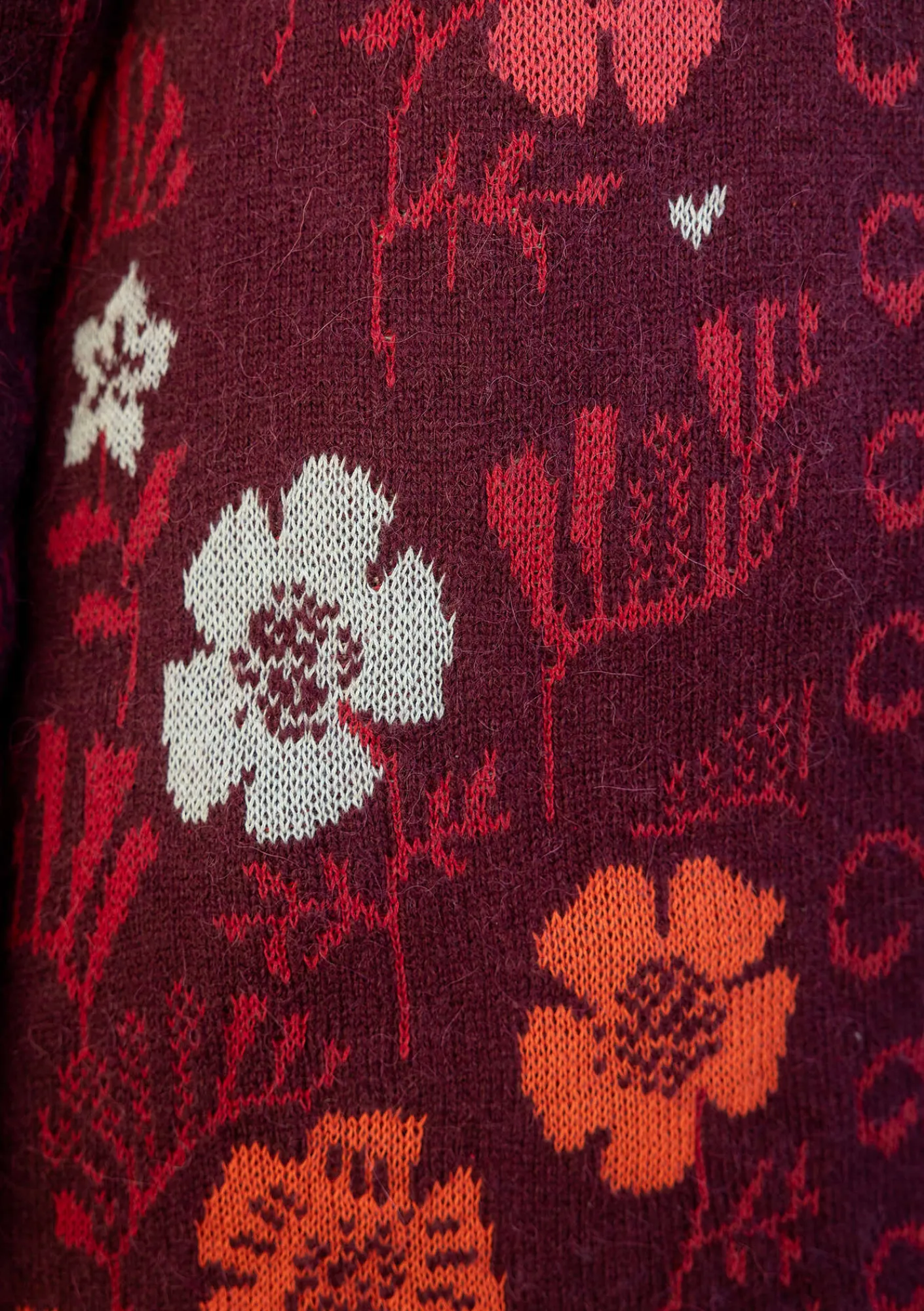 Gudrun Sjödén Långkofta "Gnistra" i alpackamix/ekologisk och återvunnen bomull Aubergine Fashion