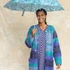 Gudrun Sjödén Paraply "Peggy" i återvunnen polyester Aquagrön Online