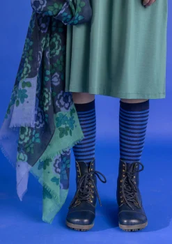 Gudrun Sjödén Sjal "Astrid" i ull Mörkindigo Discount