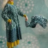 Gudrun Sjödén Sjal "Clay" i ekologisk bomull Indigogrön Best