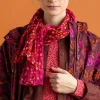 Gudrun Sjödén Sjal "Hedda" i ekologisk bomull Granatäpple/cerise Clearance