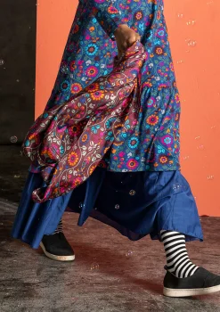 Gudrun Sjödén Sjal "Rupangi" i siden Aubergine Fashion