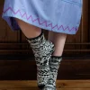 Gudrun Sjödén Socka "Twinkle" i ullfrotté Svart Best