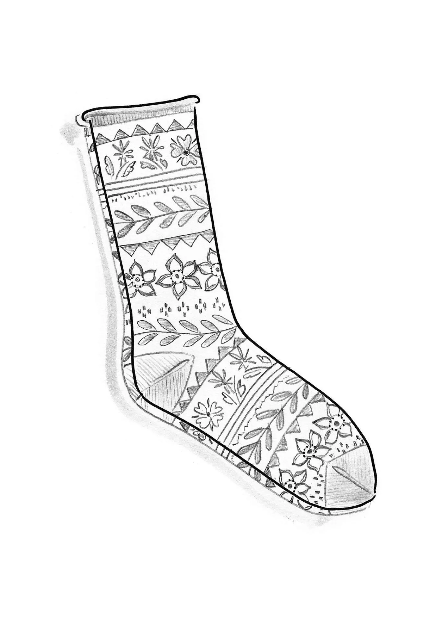 Gudrun Sjödén Socka "Twinkle" i ullfrotté Oblekt Outlet