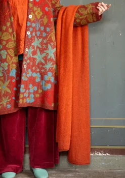 Gudrun Sjödén Stickad halsduk i alpackamix Henna Clearance