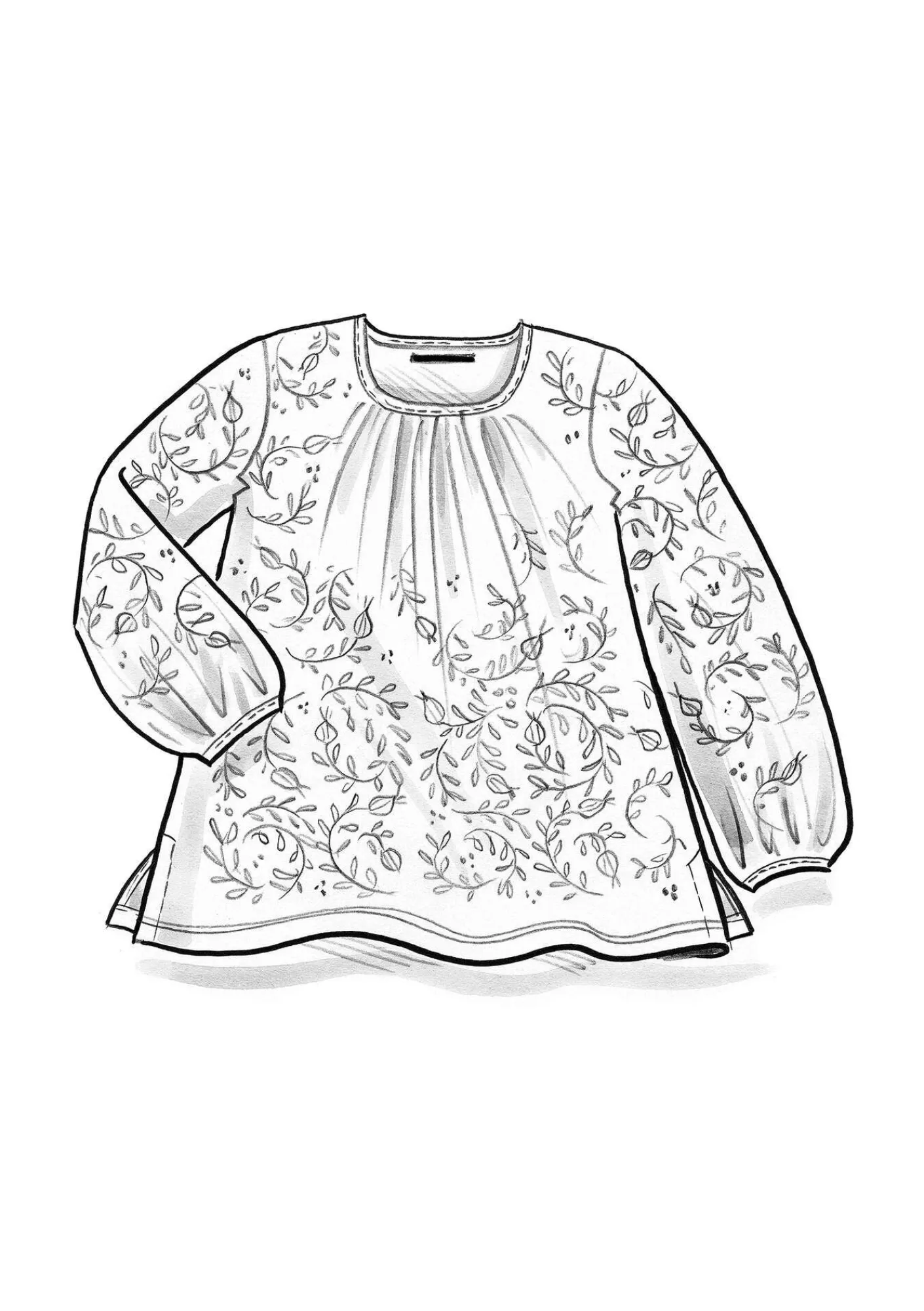 Gudrun Sjödén Top "Aurora" i ekologisk bomull/modal/elastan Mörkaubergine Fashion