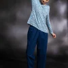 Gudrun Sjödén Top "Aurora" i micromodal/elastan Ljusblå Outlet