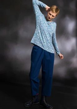 Gudrun Sjödén Top "Aurora" i micromodal/elastan Ljusblå Outlet