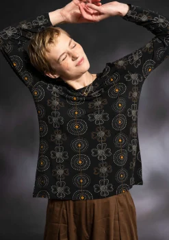 Gudrun Sjödén Top "Deco" i micromodal/elastan Svart Hot