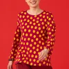 Gudrun Sjödén Top "Mika" i ekologisk bomull/modal Cyklamen/solgul Online