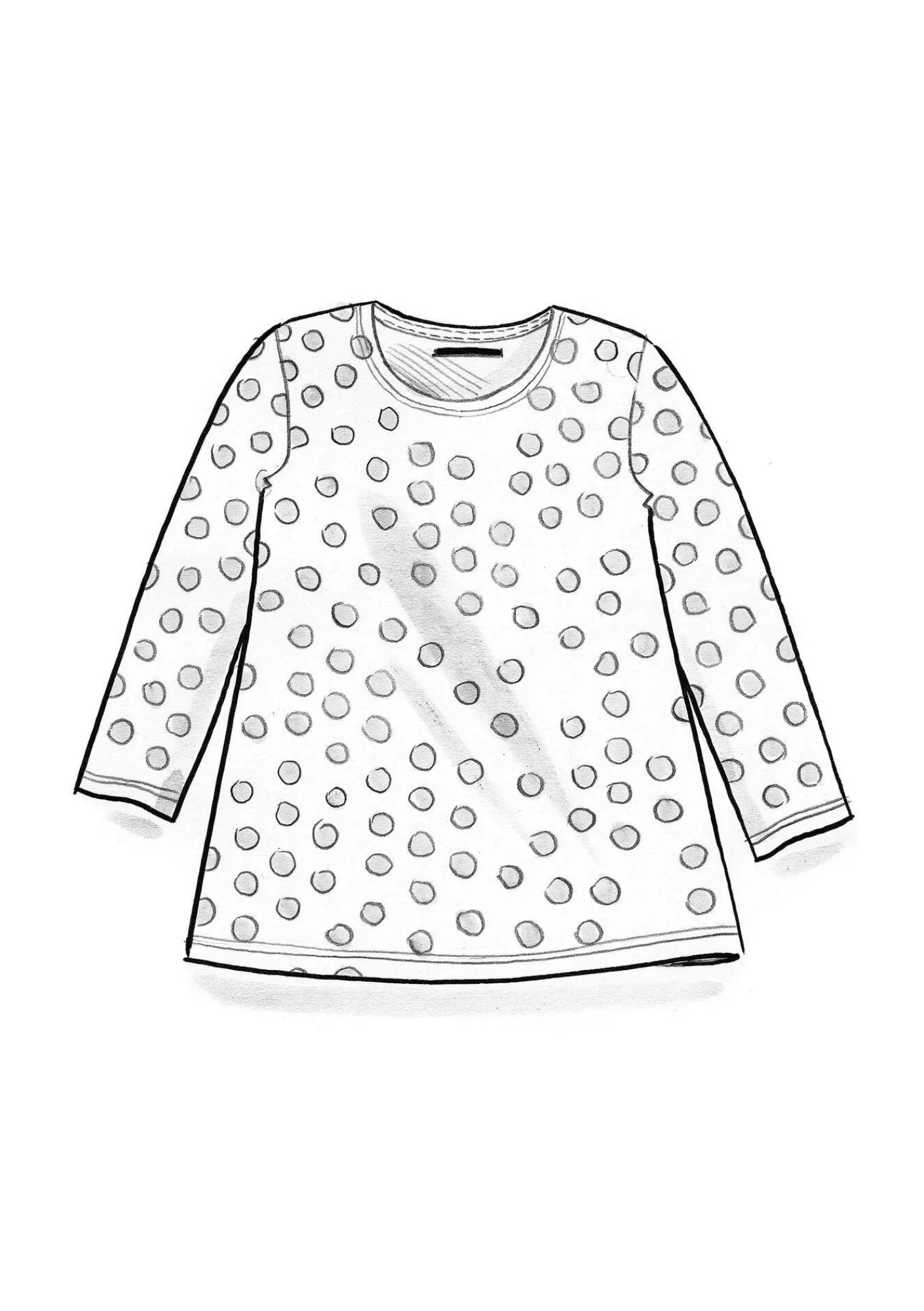 Gudrun Sjödén Top "Mika" i ekologisk bomull/modal Fjäder/svart Fashion