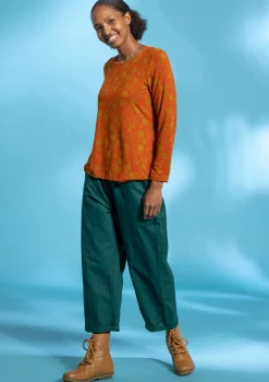 Gudrun Sjödén Top "Pomerans" i modal/elastan Brändorange Hot
