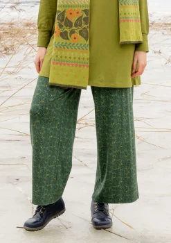 Gudrun Sjödén Trikåbyxa "Aurora" i ekologisk bomull/modal/elastan Påfågelgrön Discount