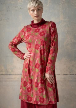 Gudrun Sjödén Trikåklänning "Höstanemone" i ekologisk bomull/modal Korall Fashion