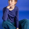 Gudrun Sjödén Trikåtop "Helga" i lyocell/elastan Viol Best