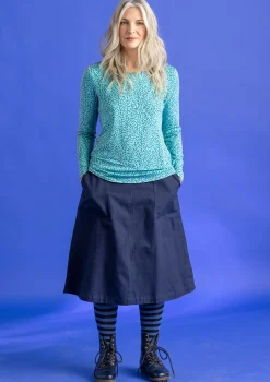 Gudrun Sjödén Trikåtop "Helga" i lyocell/elastan Jade/mönstrad Fashion