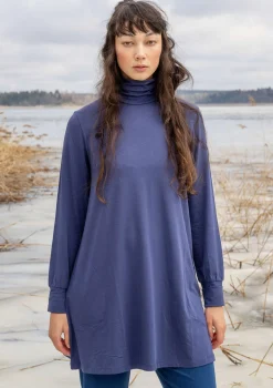 Gudrun Sjödén Trikåtunika i ekologisk bomull/modal/elastan Midnattsblå Sale