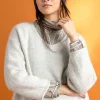 Gudrun Sjödén Tröja i alpackamix Fjäder/melange Clearance