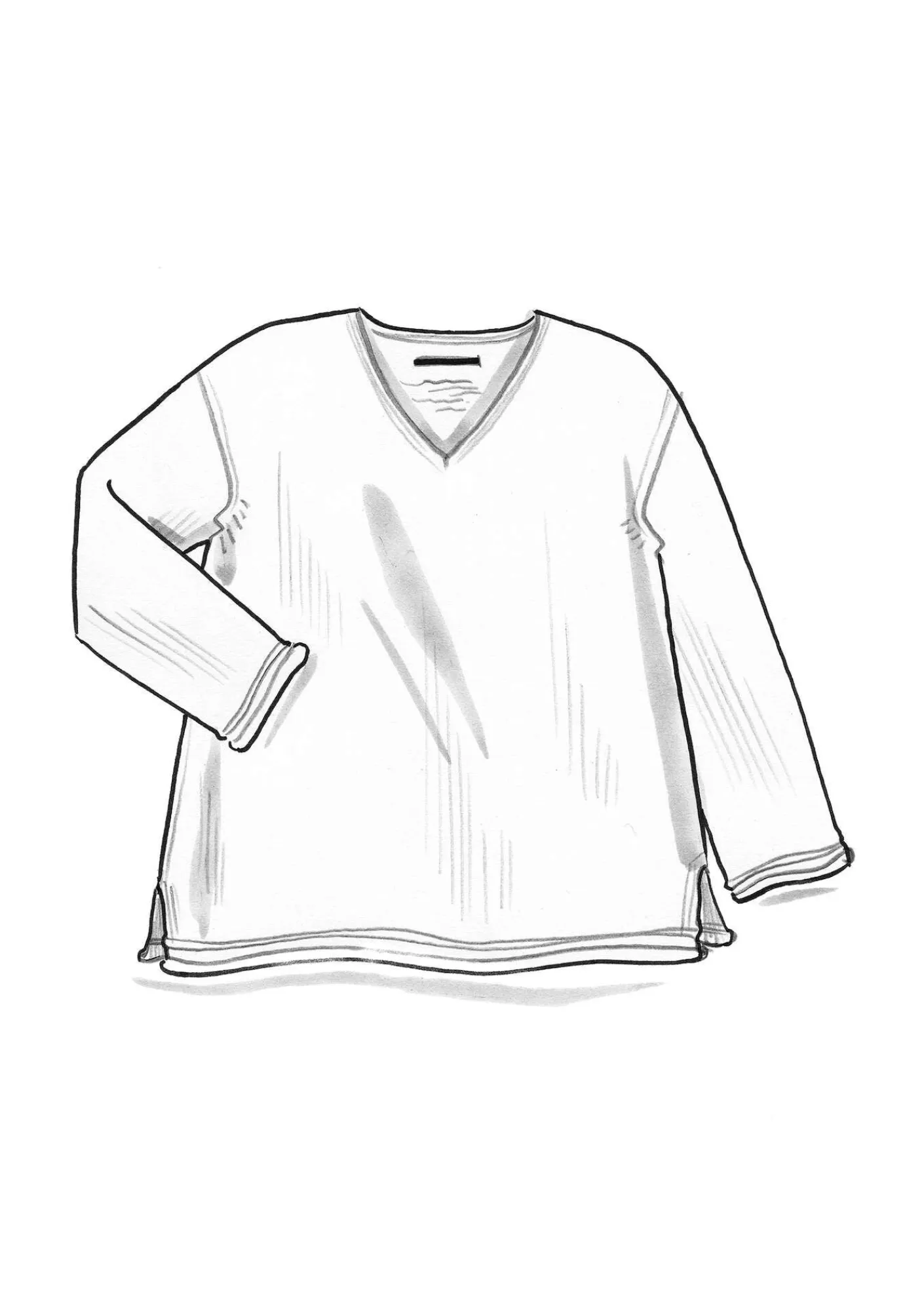 Gudrun Sjödén Tröja i alpackamix Fjäder/melange Clearance