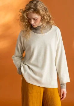 Gudrun Sjödén Tröja i ekologisk ull Ofärgad Fashion