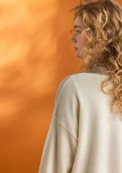 Gudrun Sjödén Tröja i ekologisk ull Ofärgad Fashion