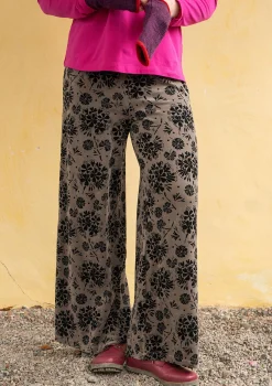 Gudrun Sjödén Velourbyxa "Selma" i ekologisk bomull/återvunnen polyester Potatis Outlet