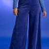 Gudrun Sjödén Velourbyxor i ekologisk bomull/återvunnen polyester Viol New