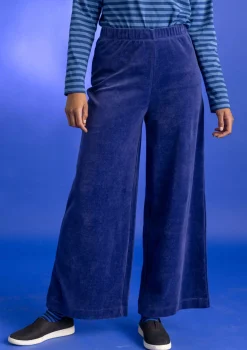Gudrun Sjödén Velourbyxor i ekologisk bomull/återvunnen polyester Viol New
