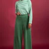 Gudrun Sjödén Velourbyxor i ekologisk bomull/återvunnen polyester Havsgrön Online