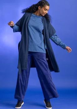 Gudrun Sjödén Velourbyxor i ekologisk bomull/återvunnen polyester Viol New