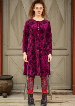 Gudrun Sjödén Velourklänning "Selma" i ekologisk bomull/återvunnen polyester Vindruva Sale
