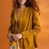 Gudrun Sjödén Velourkofta i ekologisk bomull/återvunnen polyester Curry Fashion