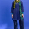 Gudrun Sjödén Velourtunika i ekologisk bomull/återvunnen polyester Viol Discount