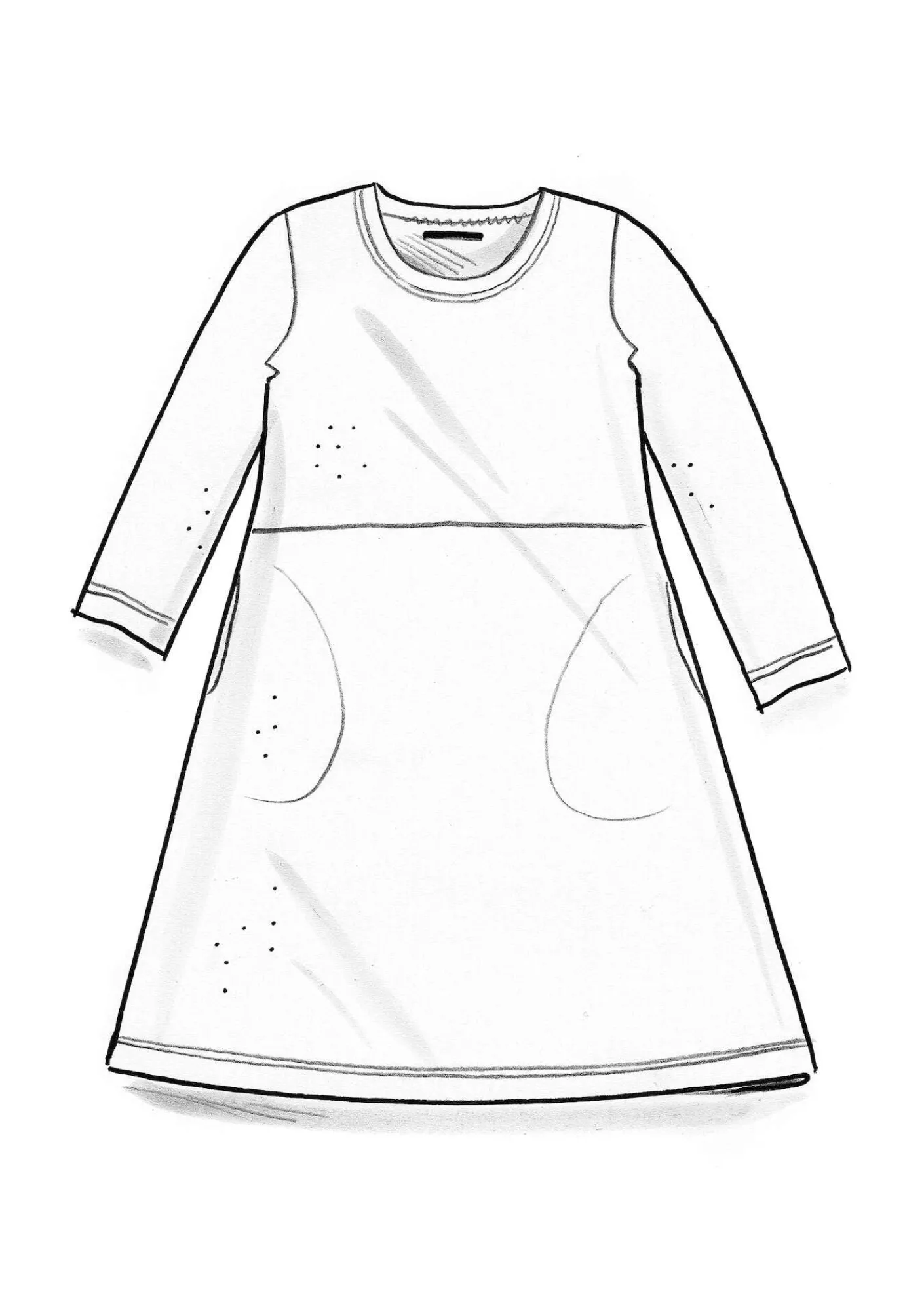 Gudrun Sjödén Velourtunika i ekologisk bomull/återvunnen polyester Curry New