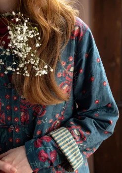 Gudrun Sjödén Vändbar jacka "Asta" i ekologisk bomull Indigogrön New
