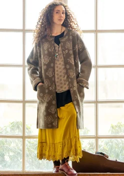 Gudrun Sjödén Vändbar stickad kappa "Aria" i filtad ull Lera Online