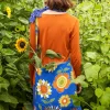 Gudrun Sjödén Väska "Sunflower" i ekologisk bomull/lin Kornblå Fashion