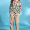 Gudrun Sjödén Vävd byxa i ekologisk bomull/lin Natur Fashion