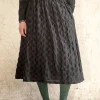 Gudrun Sjödén Vävd kjol "Helga" i ekologisk bomull Mörkaskgrå Fashion